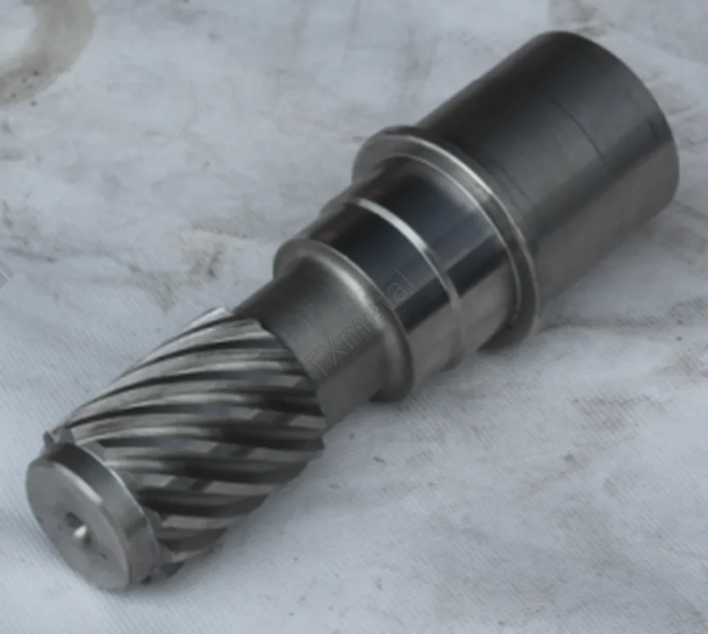 Precision casting gear shaft for automotive and industrial transmission systems.