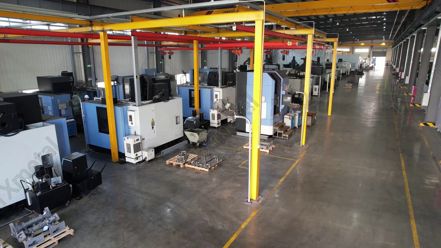 CNC machining centers processing gray iron, ductile iron, and ADI castings in a modern foundry workshop.